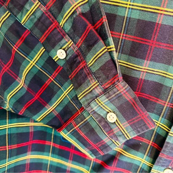 Vintage 90’s Polo by Ralph Lauren Langston Cotton Button Up W Embroidered Crest - Picture 5 of 6